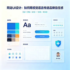 定西建站-网站UI设计：如何用视觉语言传递品牌信任感